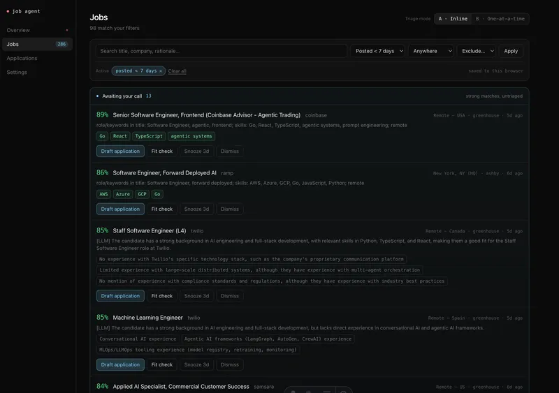 Personal Job Agent — screenshot 2 of 2