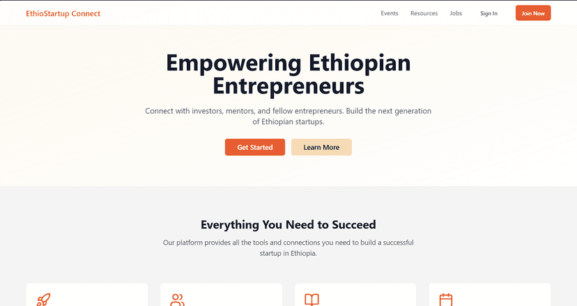 Ethiopian Startup Community platform