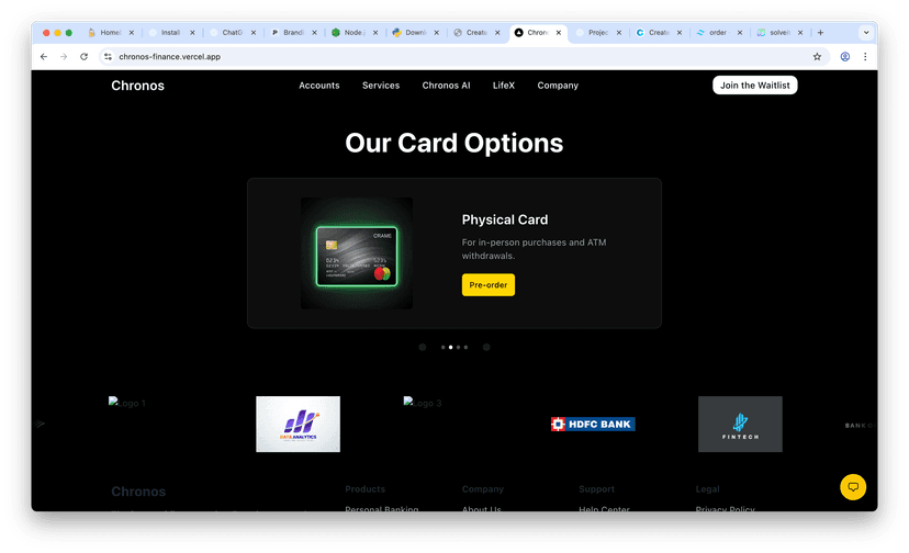 Chronos Finance screenshot 2