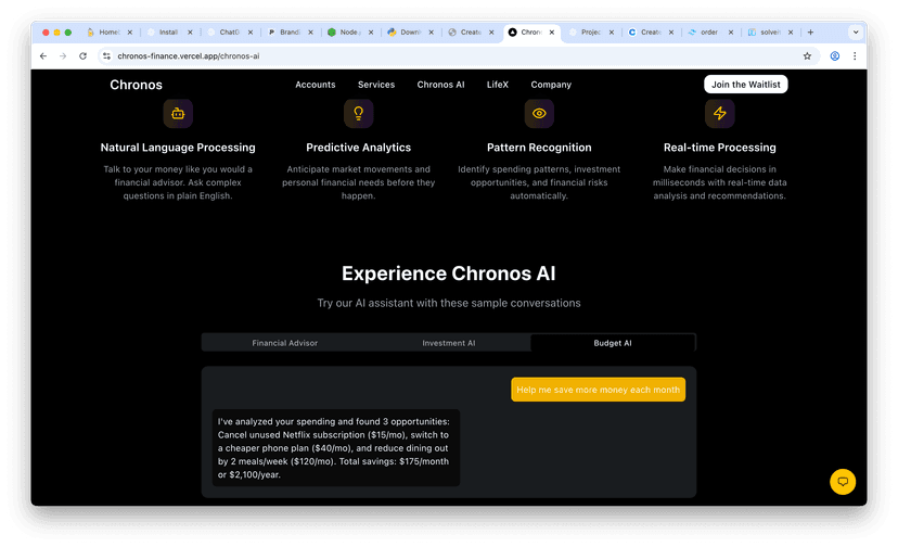 Chronos Finance screenshot 4