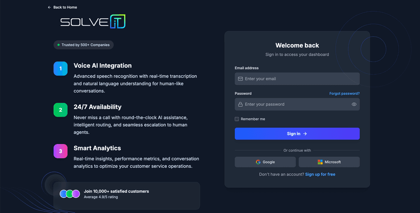 SolveIT AI Powered Call Center screenshot 4