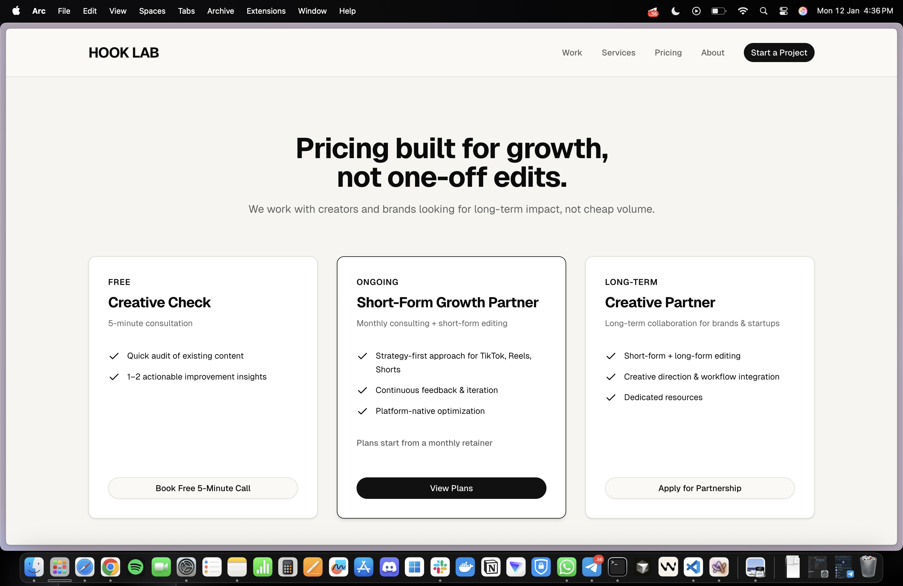 Hook Lab — Agency Site