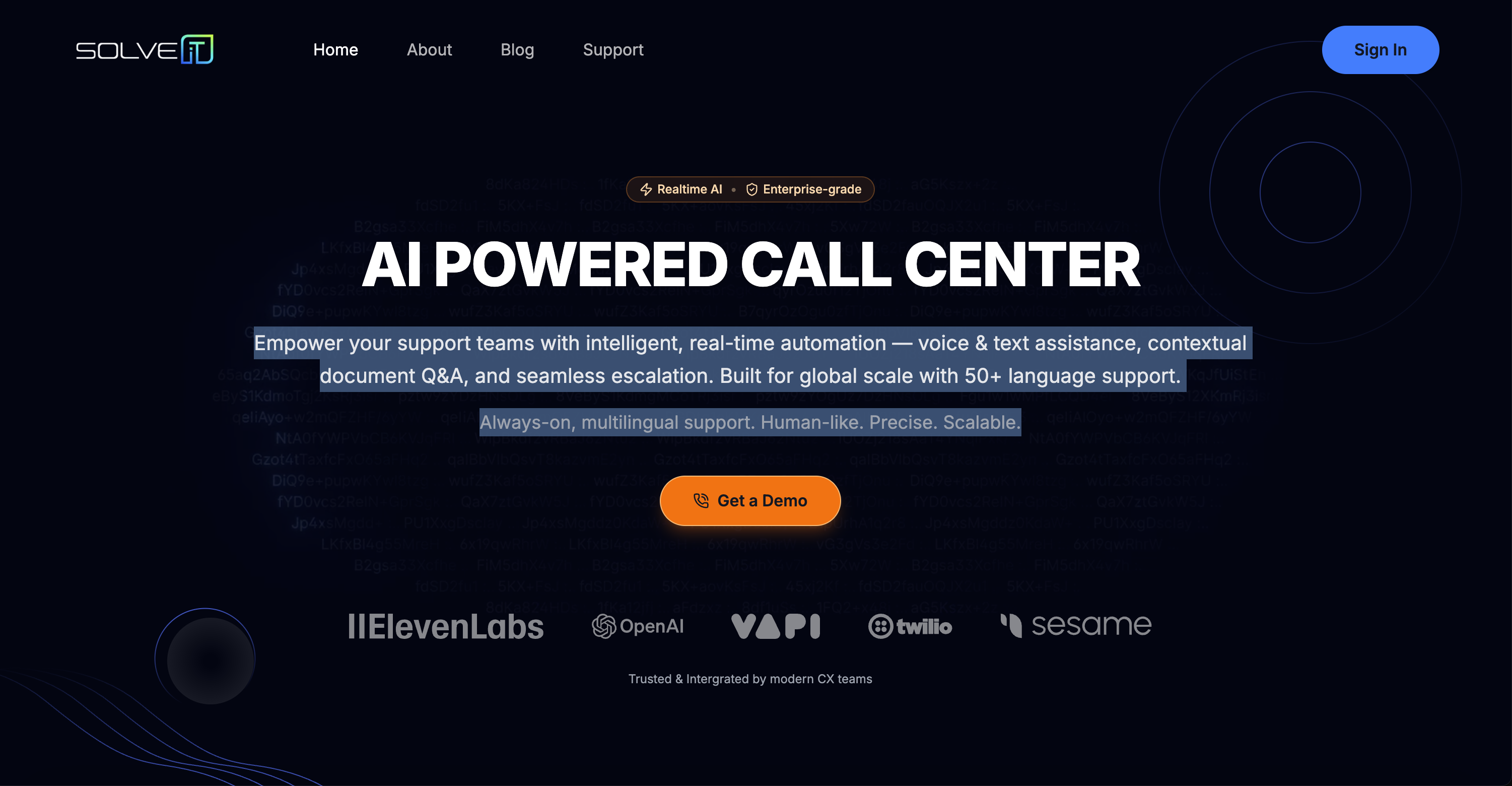 SolveIT — AI Call Center